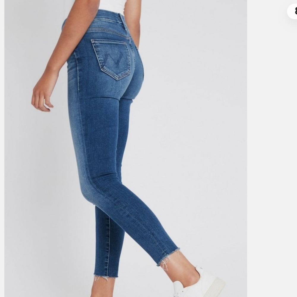 MOTHER The Looker Ankle Fray Jeans In Satisfaction Guaranteed Size 24 - Picture 2 of 8